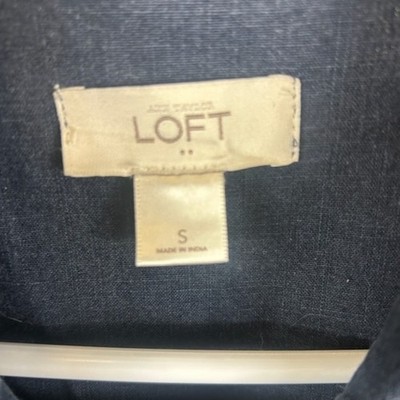 LOFT Women's Size Small Utility Jacket Full Zip Drawstring Waist Pockets - Image 3