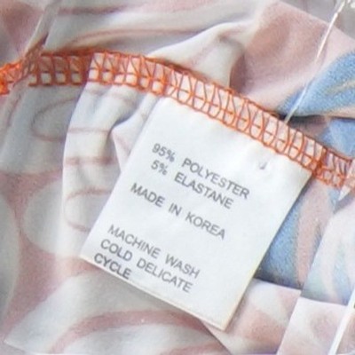 Tracy Negoshian Dress Women Size Large Lana Orange Blue Geometric Floral Shift - Image 7