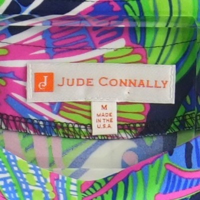 Jude Connally Dress Women Size Medium Blue Green Pink Paisley Jude Cloth Shift - Image 4