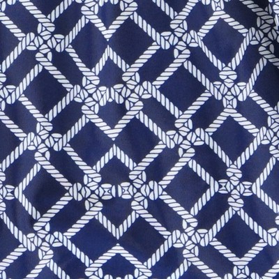 Jude Connally Dress Women's Size Large Navy Nautical Rope Print Sleeveless - Image 6