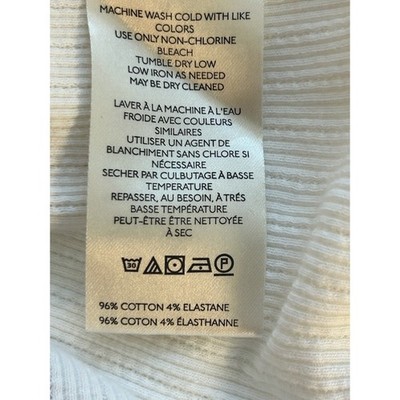 We The Free White Textured Knit Short Sleeve Crew Neck Top Shirt Size Large - Image 4