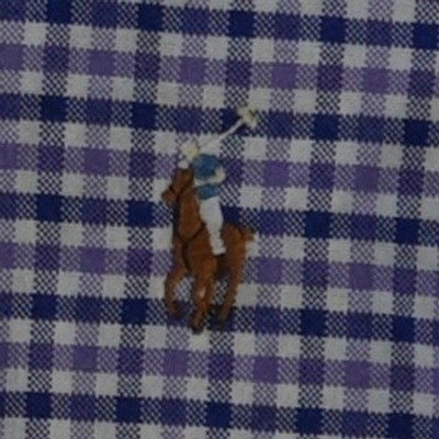 Ralph Lauren Men's Size Small Purple Blue Gingham Long Sleeve Button Down Shirt - Image 4