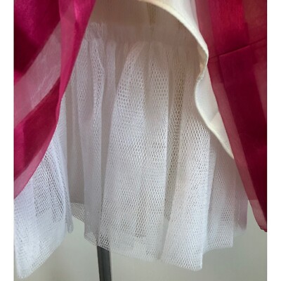 Betsey Johnson Strapless Party Dress Pink Stripe Mini Dress Size 4 Vintage - Image 4