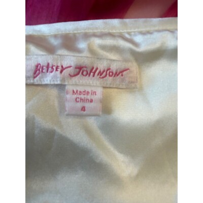 Betsey Johnson Strapless Party Dress Pink Stripe Mini Dress Size 4 Vintage - Image 5