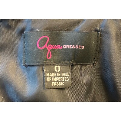 Aqua Brand Dress Floral Fit & Flare Cocktail Dress Black Silver Size 0 $458 - Image 4