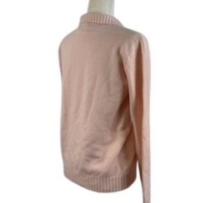J. McLaughlin Pink Cashmere Blend Sweater Long Sleeve Women's Size Large - Image 3