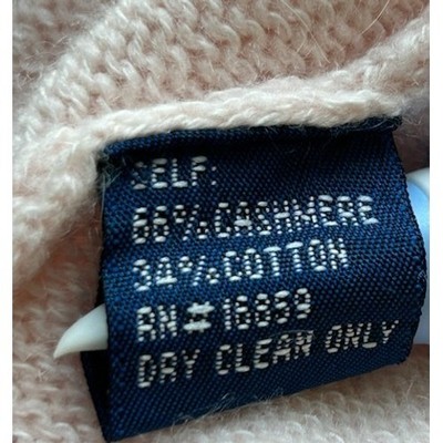 J. McLaughlin Pink Cashmere Blend Sweater Long Sleeve Women's Size Large - Image 6