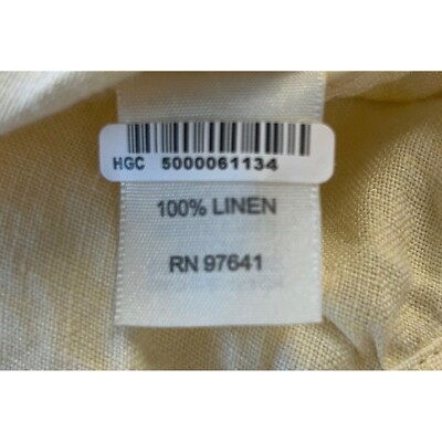 J. Jill 100% Linen Cardigan Jacket Ruffle Lightweight Yellow Size Large - Image 4