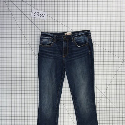 Driftwood Womens Jeans Size 29x26 Colette Floral Embroidered Straight Leg Dark - Image 8