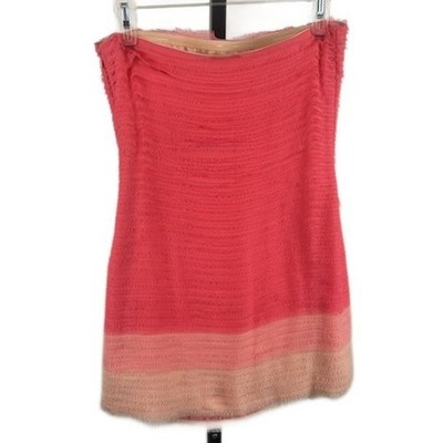 Alice + Olivia Strapless Pink Cream Ombre Textured Mini Dress Size XS - Image 2