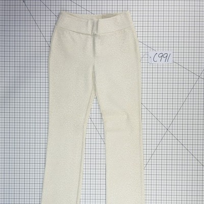 New Soft Surroundings Pants Women's Size Small Cream Leopard Pull On Bootcut - Image 6