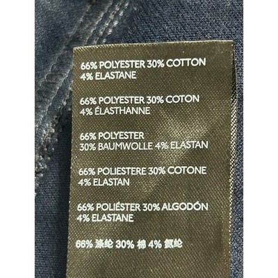 Anthropologie Bryson Navy Blue High Waist Button Front Cropped Pants Size 4 - Image 4