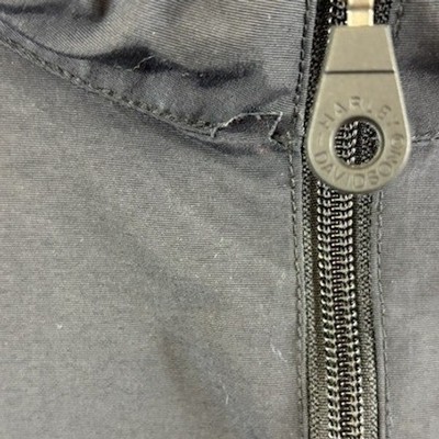 Harley Davidson Men's Size 3XL Black Nylon Moto Windbreaker Anorak Jacket - Image 4