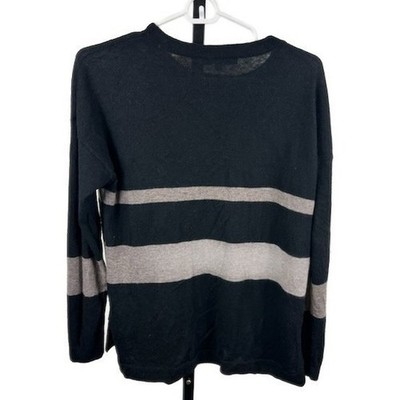 The Cashmere Project 100% Cashmere Long Sleeve Sweater Striped Size Small - Image 2