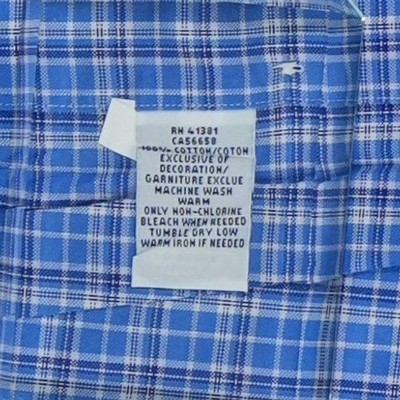 Ralph Lauren Shirt Men's Size 3XB Blue Plaid 100% Cotton Button Down - Image 4