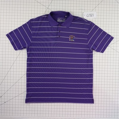 Cutter & Buck Men's Size Large Purple Striped Ryder Cup Valhalla Golf Polo Shirt - Image 7