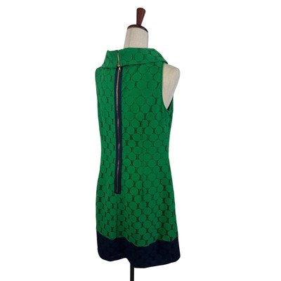 Adrianna Papell Green Lace Dress Sleeveless Cowl Neck Party Lined Size 12 - Image 3