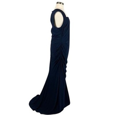 New Adrianna Papell Jersey Gown Ruched Sleeveless Long Formal Dress Size 14 - Image 3