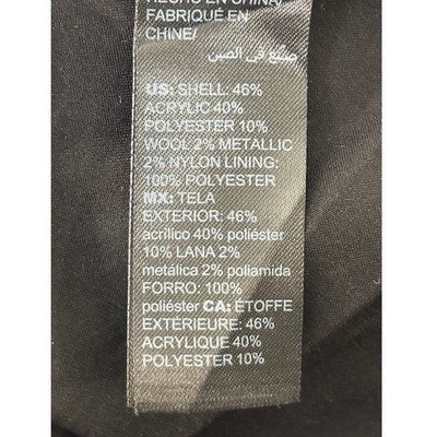 White House Black Market Moto Jacket Women Size 12 Pink Tweed Houndstooth Blazer - Image 7