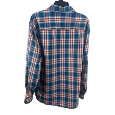 Wrangler Outdoor Plaid Shirt Vented Back Long Sleeve Snap Button Men's Size XL - Image 2