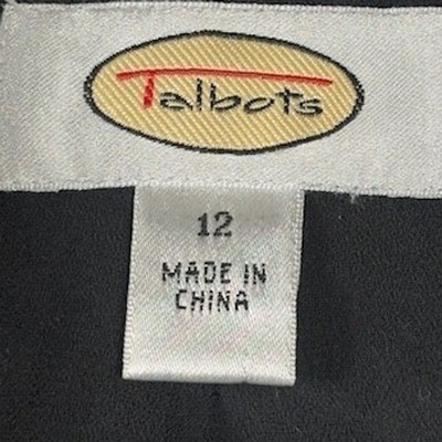 Talbots Evening Jacket Women's Size 12 Black Velvet Floral Burnout Blazer Top - Image 6
