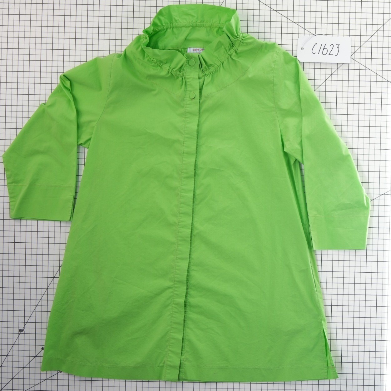 NWT Talbots Top Shirt Womens Size Medium Petite Orange Linen Blend Beaded V Neck - Image 8