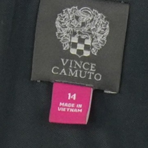 Vince Camuto Sheath Dress Womens Size 14 Black Metallic Bell Sleeve - Image 5