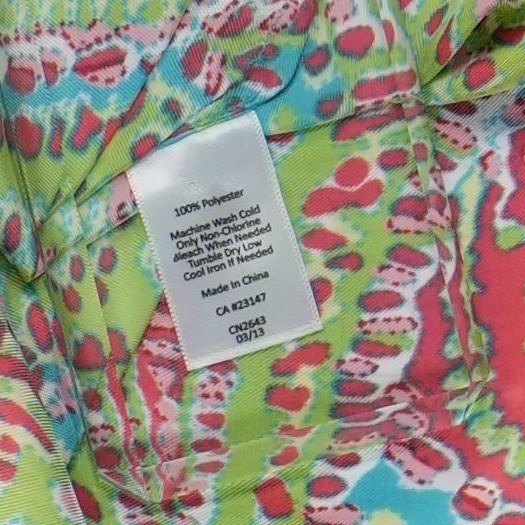 New She + Sky Romper Women's Size Large Pink Abstract V Neck Flutter Sleeve - Image 2