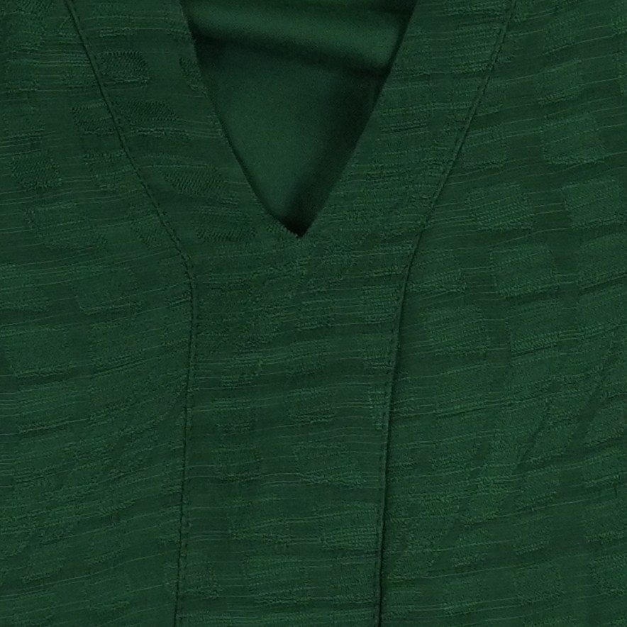 Maeve Anthropologie Dress Women's Size Medium Green Tiered Long Sleeve - Image 4