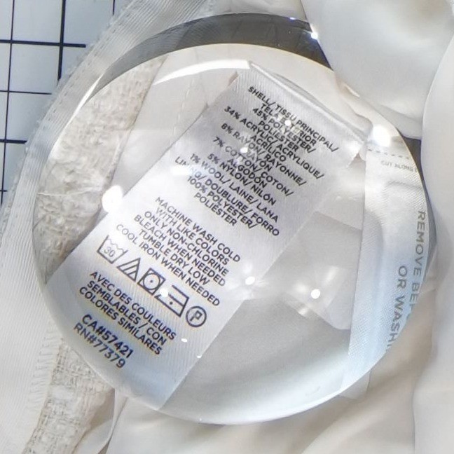 New Ann Taylor Shift Dress Women's Size 0 Cream White Tweed Fringe Trim - Image 4