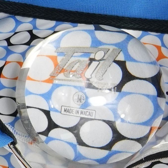 Tail Polo Shirt Women's Size Medium Blue Orange Geometric Quarter Zip Tennis Top - Image 4