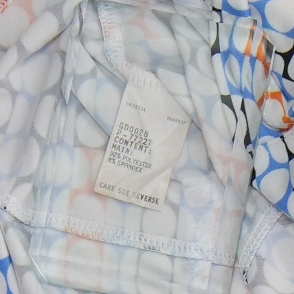 Tail Polo Shirt Women's Size Medium Blue Orange Geometric Quarter Zip Tennis Top - Image 5