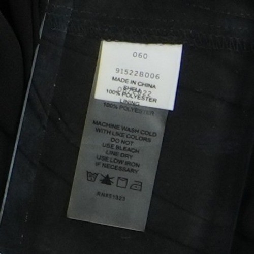 Vince Camuto Blouse Women's Size Medium Black Gold Metallic Ruffle Sleeve Top - Image 6