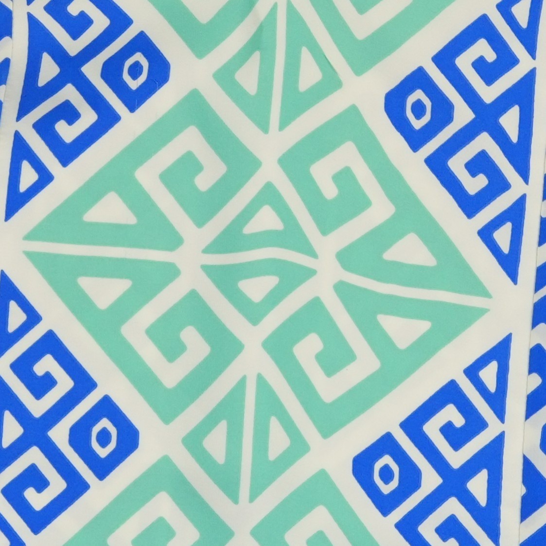 Alice and Trixie Tunic Dress Womens Size Large Blue Green Silk Geometric - Image 4