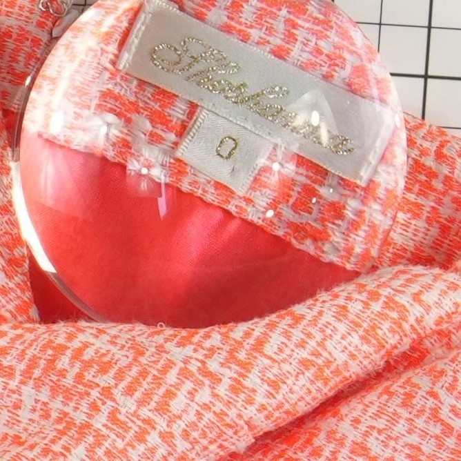 Shoshanna Tweed Dress Women's Size 0 Coral Pink Strapless Pleated Cocktail - Image 3