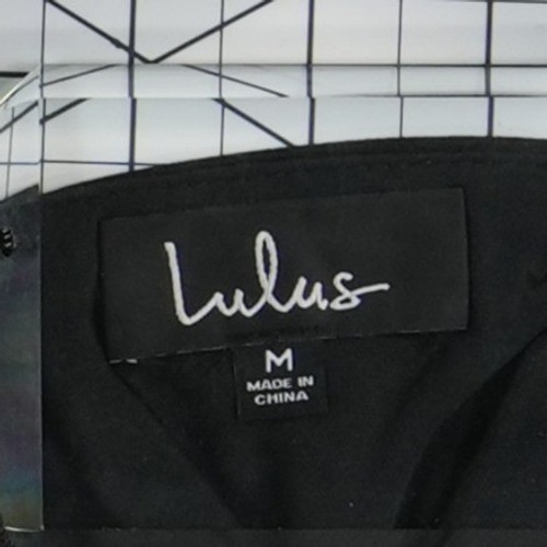 NWT Lulus Bodycon Midi Dress Womens Size Medium Black Halter Open Back Slit - Image 5