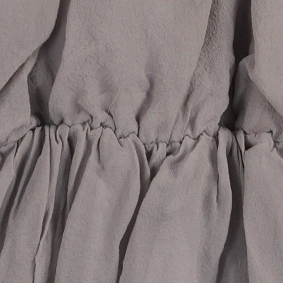 Alice + Olivia Mini Dress Women's Size XS Taupe Grey Silk Blend Draped Cinched - Image 3