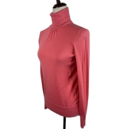 Talbots Pima Cotton Pink Turtleneck Sweater Women's Size Small - Image 2