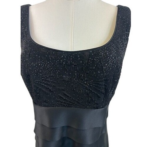 Alex Evenings Dress - Tiered Sparkle Party Cocktail Dress Size 12P - Image 4