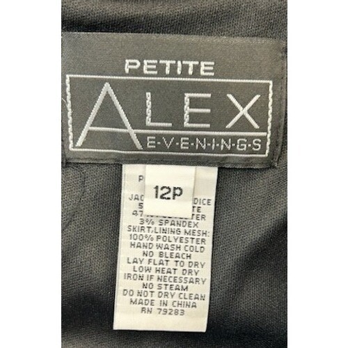 Alex Evenings Dress - Tiered Sparkle Party Cocktail Dress Size 12P - Image 5