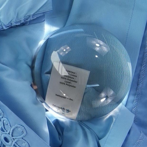 New Talbots Dress Women's Size 6P Light Blue Crochet Lace Shift Kentucky Derby - Image 5