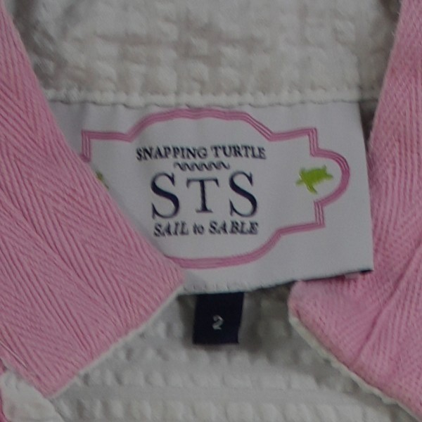 Sail to Sable Dress Women's Size 2 White Pink Snapping Turtle Kentucky Derby - Image 4