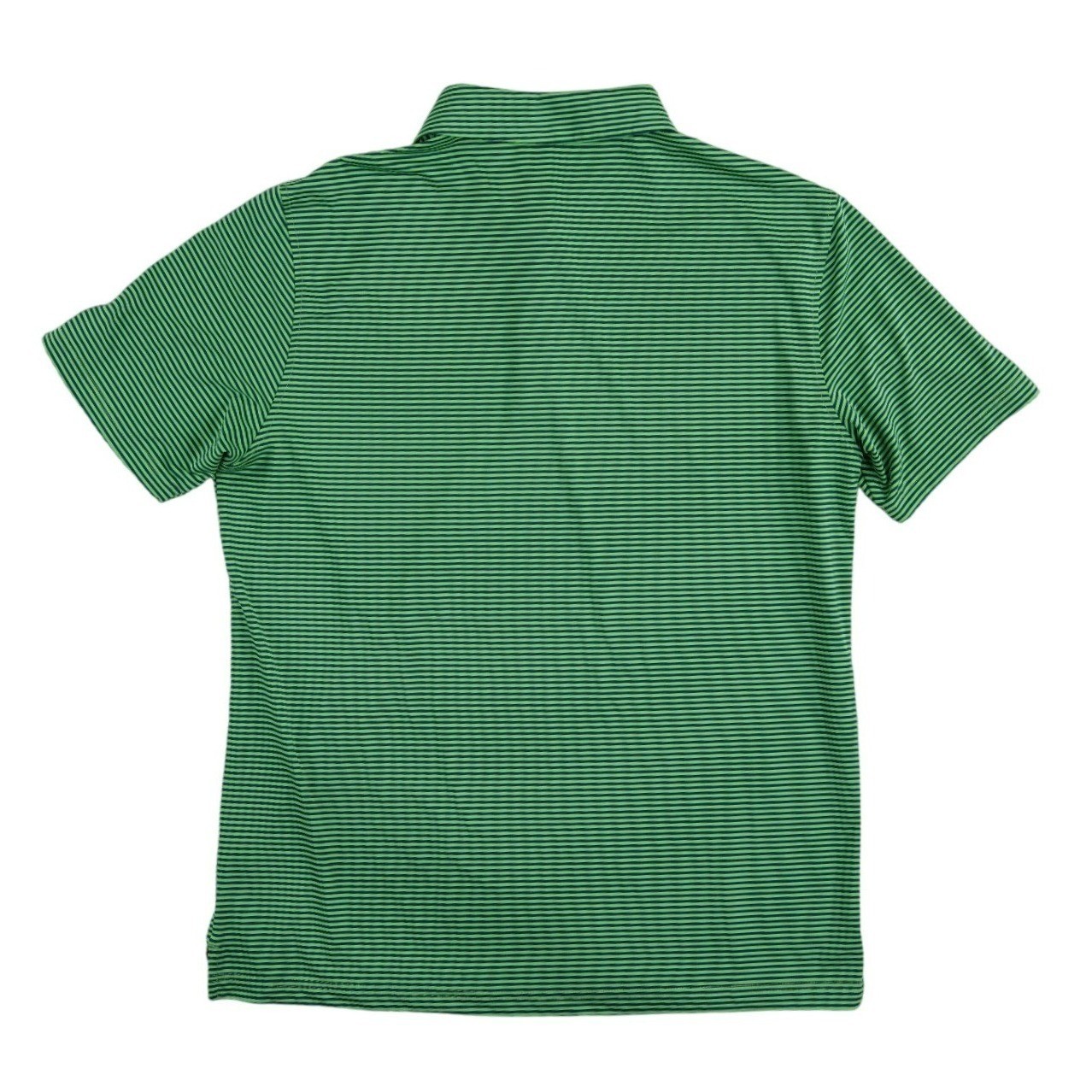 Michel Rouen Polo Shirt Men's Size Large Green Striped Performance Golf - Image 2