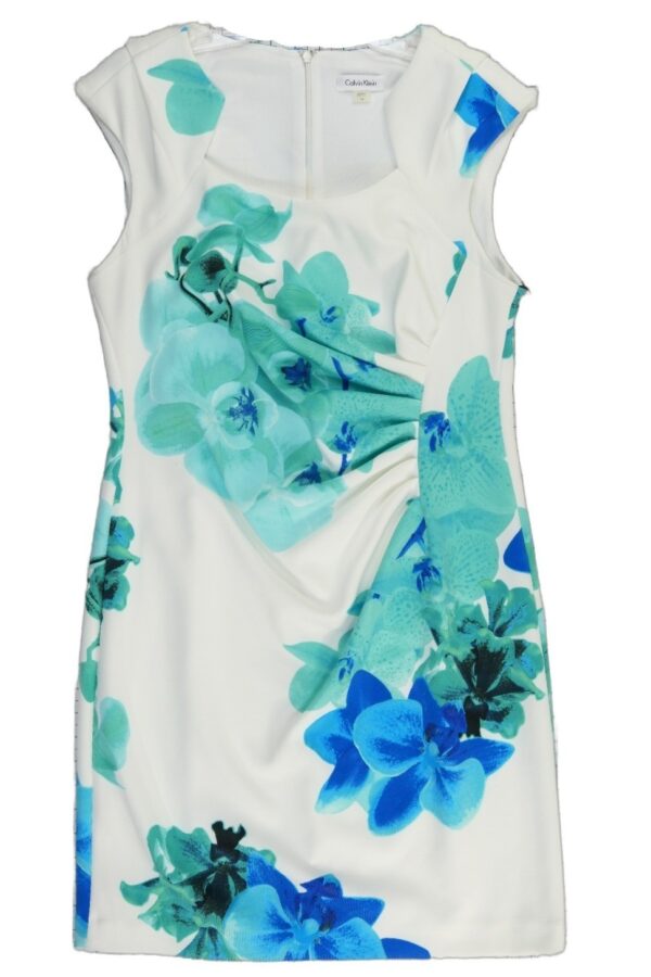 blue floral calvin klein dress Calvin Klein Women's Dresses