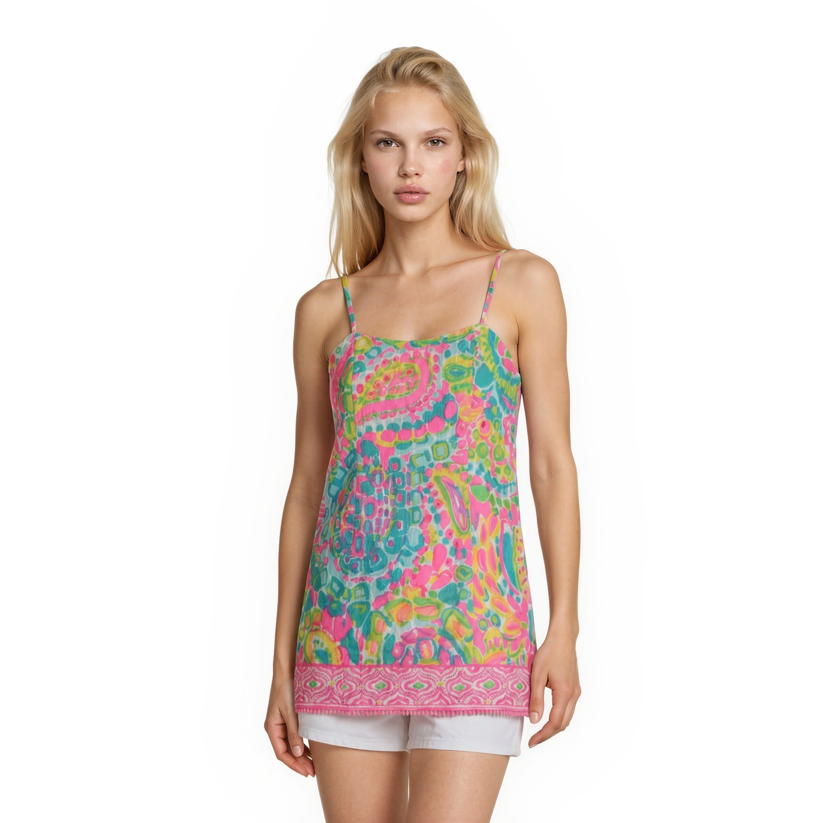 Lilly Pulitzer Dress Women's Size 2 Pink Green Paisley Bow Shift Kentucky Derby