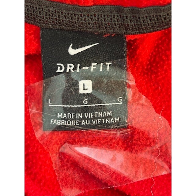 Nike Football Dri-FIT Red Performance Pullover Sweatshirt Hoodie Size Large - Image 4