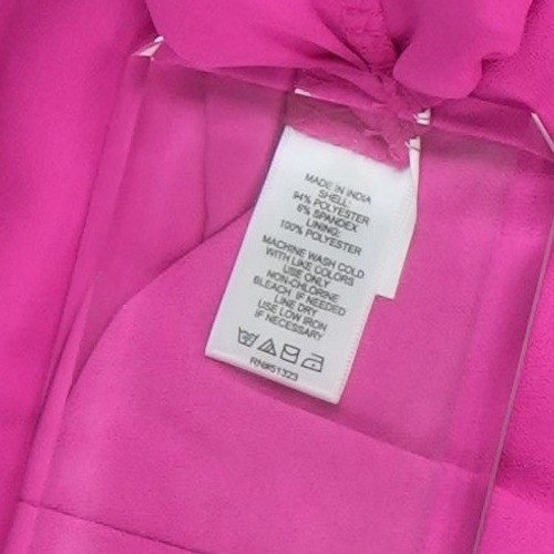 CeCe Shift Dress Women's Size 8 Hot Pink Bow Sleeve Crew Neck Kentucky Derby - Image 4