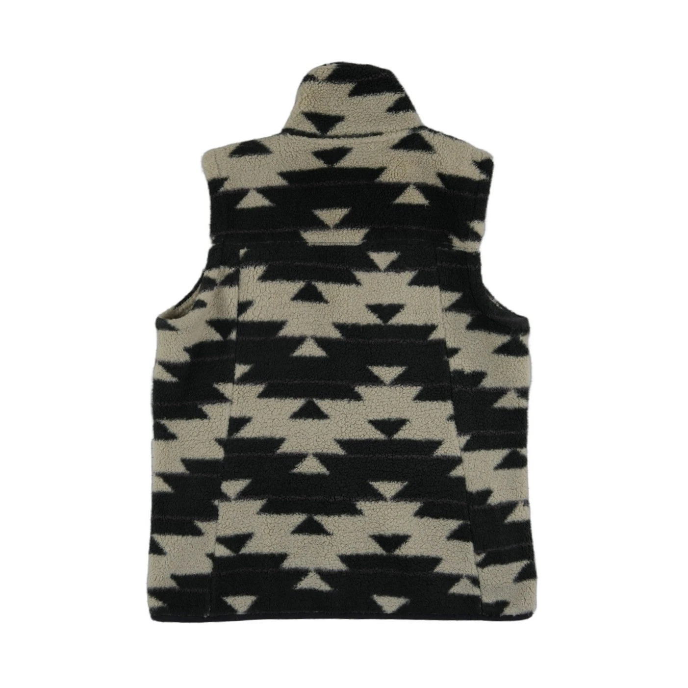 The North Face Fleece Vest Women's Size XL Black Cream Sherpa Southwestern Aztec - Image 3