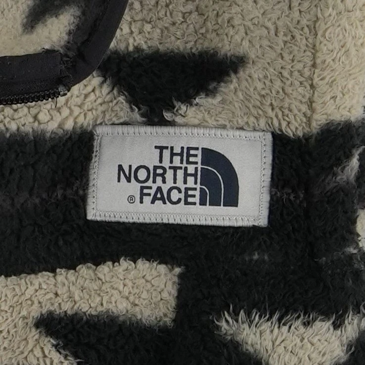 The North Face Fleece Vest Women's Size XL Black Cream Sherpa Southwestern Aztec - Image 4
