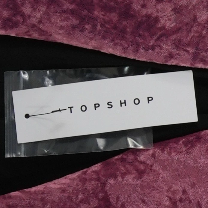 NWT Topshop Wrap Blazer Women's Size US 2 Crushed Velvet Belted Smoking Jacket - Image 4